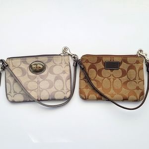 SOLD!!!! COACH Wristlet Bundle of 2